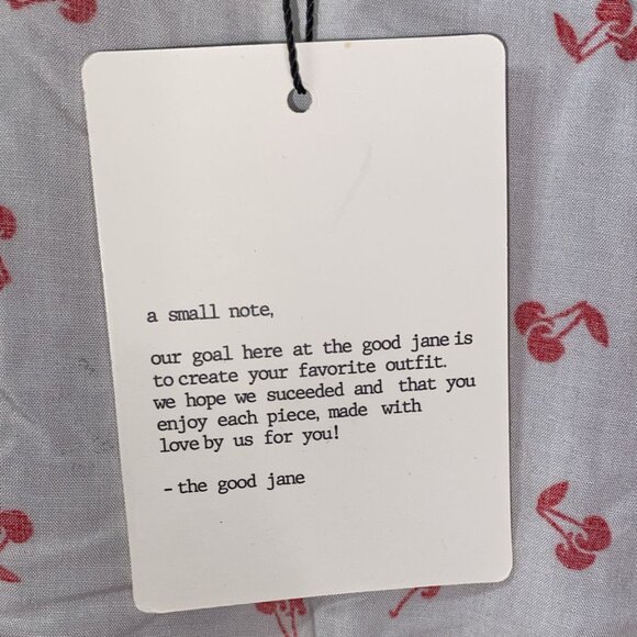 GOOD JANE  Eloise Cherry Pop Crop Top in White and Red - Picture 4 of 6